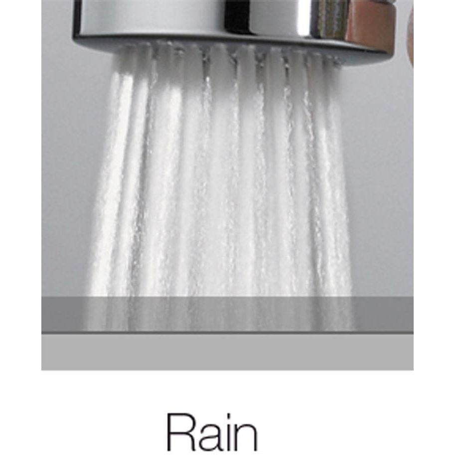 Wall mounted sliding shower column, mixer, 20 cm shower head - Oki, Bossini