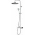 Wall shower column, 28cm shower head, sliding rail and mixer - Cosmo, Bossini