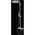 Wall shower column with 26x26cm shower head, sliding rail and mixer - Cosmo, Bossini