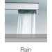 Wall shower column with 26x26cm shower head, sliding rail and mixer - Cosmo, Bossini