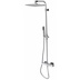 Wall shower column with 28x28cm shower head, sliding rail, thermostatic mixer - Cosmo, Bossini