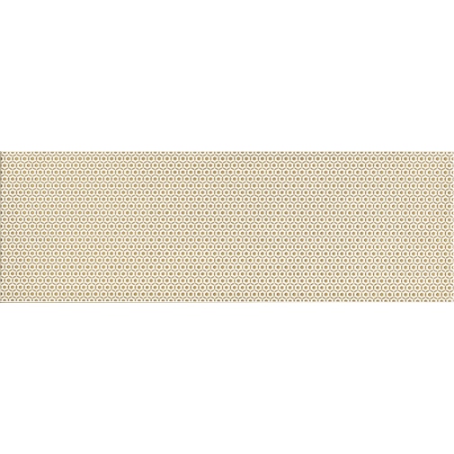 Wall tile insert with decoration, 20x60 cm, beige Bijou Hot - Smooth, Dom Ceramiche