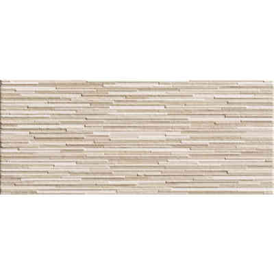 Wall tile, striped in relief Beige, 25x60 cm, Wall - Concretus, Dom Ceramiche