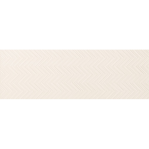 Wall tile with Chevron arrow insert, White, 33,3x100 cm - Concretus, Dom Ceramiche