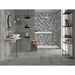Wall tile with three-dimensional decoration, Grigio Deck 3D, 33.3x100 cm - Concretus, Dom Ceramiche