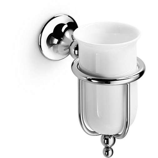 Wall tumbler holder with porcelain tumbler - Venessia Lineabeta