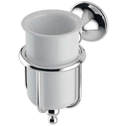 Wall tumbler holder with porcelain tumbler - Venessia Lineabeta