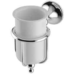 Wall tumbler holder with porcelain tumbler - Venessia Lineabeta