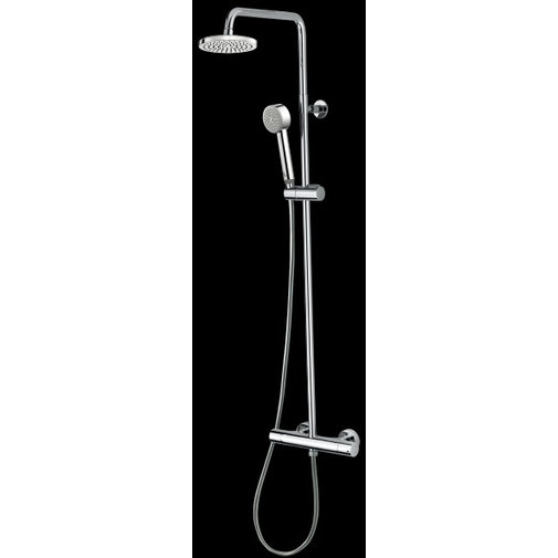 Wandduschsäule, 20 cm Duschkopf, Handbrause, Thermostatmischer - Elios, Bossini