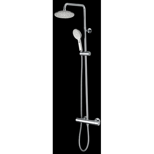 Wandduschsäule, 21cm Brausekopf, 2 Funktionen Handbrause, div. Thermostat - Agua, Bossini