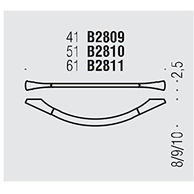 Wandhandtuchhalter aus verchromtem Messing 51 cm - Land, Colombo Design