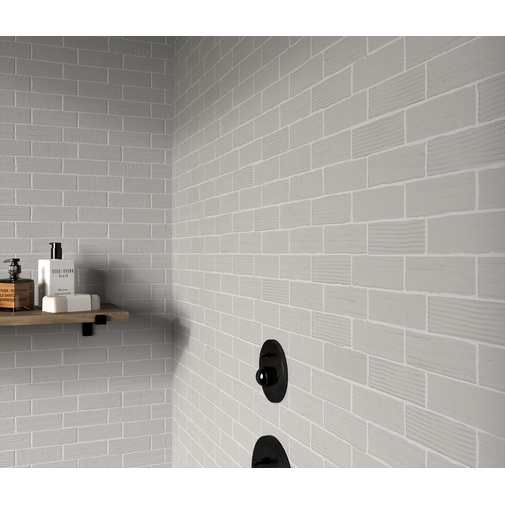 Wandmosaik, Grauer Ziegelstein, 33,3x33,3 cm - Comfort G, Dom Ceramiche