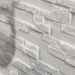 Wandverkleidung aus arktischem weißem Naturstein 14x45 cm - Nat Bricks, Boxer