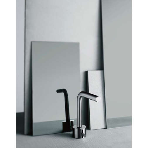Waschtisch-Einlochbatterie ohne Ablaufgarnitur, gebürsteter Stahl - Aboutwater, Fantini