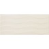 Wavy decorated wall tile, glossy beige Milk Wave, 25x60cm - Resort Style, Dom Ceramiche