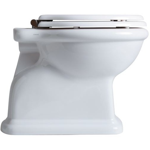 WC au sol design rétro blanc avec évacuation au sol Lante, Simas