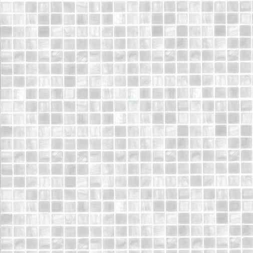 Weißes Glasmosaik, Fliesen 1,5x1,5 cm, mit Einbausatz - Opera OP 15.10, Bisazza