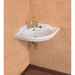White classic style wall-hung corner washbasin 54x54 cm - Palladio, Sbordoni