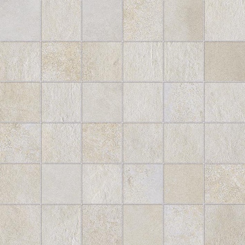 White concrete effect stoneware, Mosaico 30x30 - Entropia, Dom Ceramiche