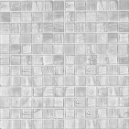 White glass mosaic, tesserae 2.5x2.5 cm, OP 25.10 - Opera, Bisazza