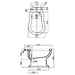White neoclassical style free-standing bidet - Palladio, Sbordoni