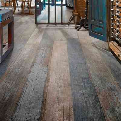 Wood-effect floor in porcelain stoneware, Mix 15x120 cm - Blendart, Ceramica Sant'Agostino