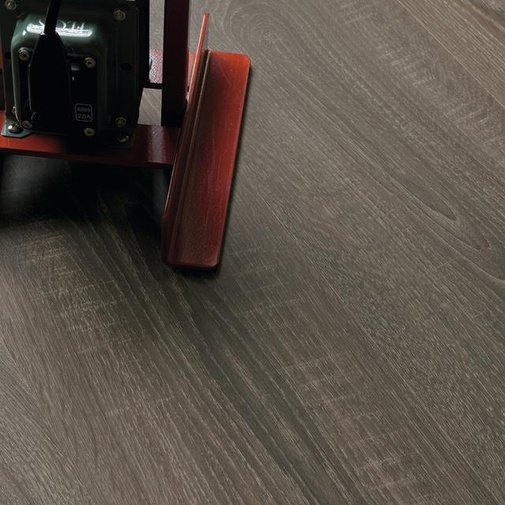 Wood effect laminate flooring 8 mm thick anthracite 138.3x19.3 cm - Silea oak, Ambientis