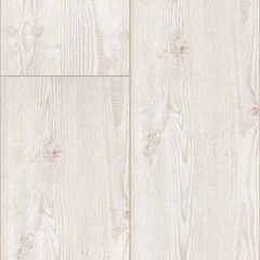 Wood effect laminate flooring 8 mm thick, white 1383x159 cm Ac 4 - Pino Kodiak, Ambientis