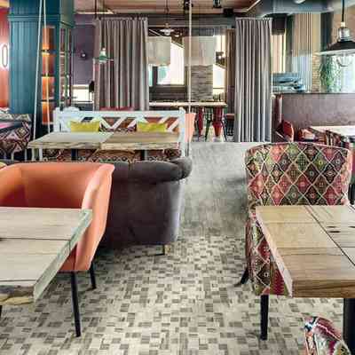 Wood-effect mosaic for floors and walls 30x30 cm, Autumn beige - Ethnic, Boxer