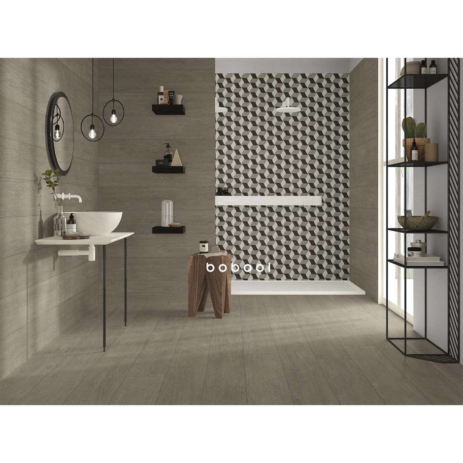 Wood-effect porcelain stoneware, 20x120 cm Sand - Comfort W, Dom Ceramiche