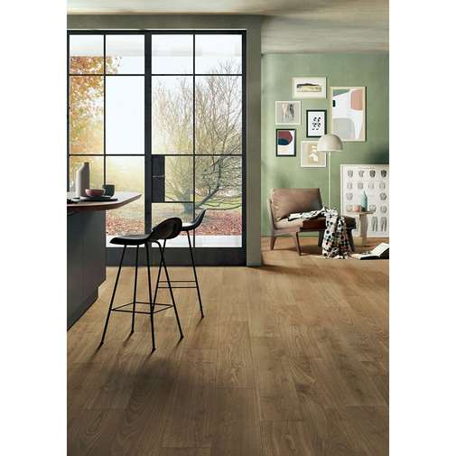 Wood effect porcelain stoneware 20x120cm thickness 9,5mm, Oak Gold - Green Wood, Blustyle