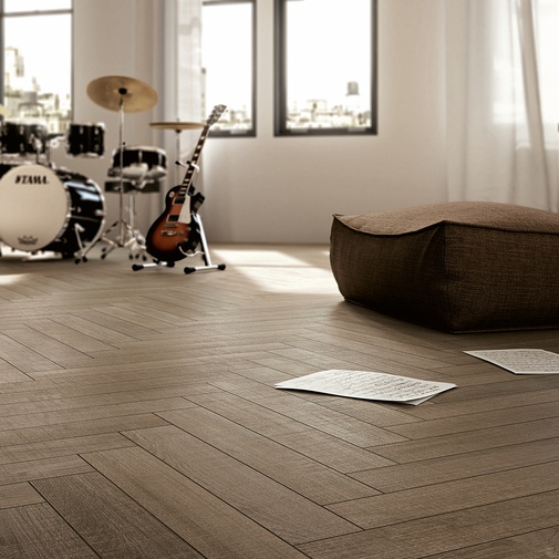 Wood effect porcelain stoneware for outdoor use Vesta Rustic color 10x60 cm - Arborea, Blustyle