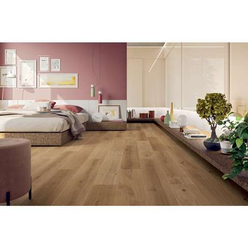 Wood-effect porcelain stoneware, Natural Oak, 20X120 cm - Green Wood, Blustyle