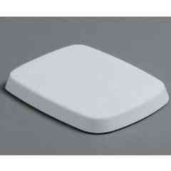 Wrap-around thermosetting seat-cover with white chrome EVO003 Simas hinges